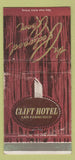 Matchbook Cover - Clift Hotel San Francisco CA WEAR 30 Strike