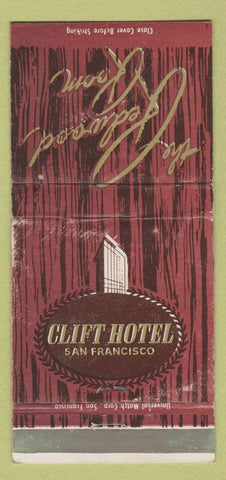 Matchbook Cover - Clift Hotel San Francisco CA WEAR 30 Strike