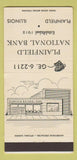 Matchbook Cover - Plainfield National Bank Plainfield IL 30 Strike