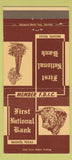 Matchbook Cover - First National Bank Bronte TX 30 Strike