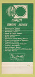 Matchbook Cover - First National Bank Bronte TX 30 Strike