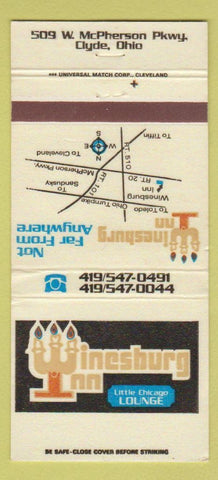 Matchbook Cover - Winesburg Inn Clyde OH 30 Strike