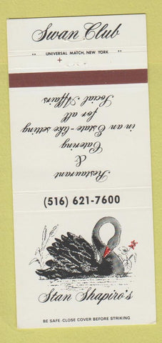 Matchbook Cover - Stan Shapiro's Swan Club Glenwood Landing NY 30 Strike