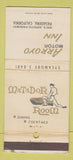 Matchbook Cover - Arroyo Motor Inn Pasadena CA WEAR 30 Strike