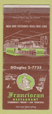 Matchbook Cover - Franciscan Restaurant San Francisco CA 30 Strike
