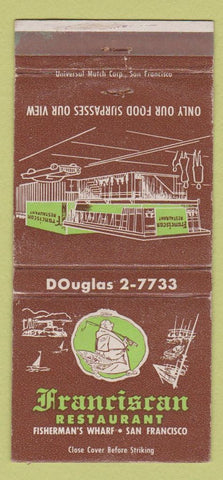 Matchbook Cover - Franciscan Restaurant San Francisco CA 30 Strike