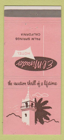 Matchbook Cover - El Mirador Hotel Palm Springs CA 30 Strike