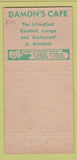 Matchbook Cover - Damon's Restaurant Glendale CA WORN 30 Strike