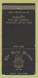Matchbook Cover - The Quiet Woman Corona Del Mar CA girlie WEAR 30 Strike