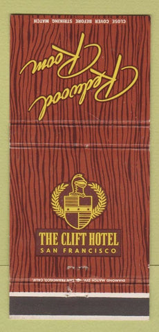 Matchbook Cover - Clift Hotel San Francisco CA Redwood Room 30 Strike