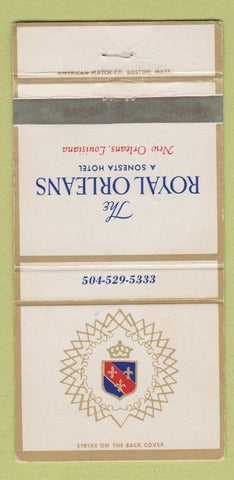 Matchbook Cover - Royal Orleans Hotel New Orleans LA WEAR 30 Strike