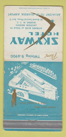 Matchbook Cover - Skyway Hotel Queens New York City WEAR 30 Strike