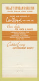 Matchbook Cover - Valley Stream Park Inn LI NY 30 Strike