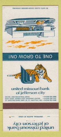 Matchbook Cover - United Missouri Bank Jefferson City MO  30 Strike