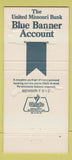 Matchbook Cover - United Missouri Bank Jefferson City MO  30 Strike