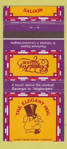 Matchbook Cover - Elegant Hog Saloon Cleveland Heights OH 30 Strike