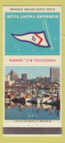 Matchbook Cover - Burrard Yacht Club Vancouver BC 30 Strike