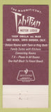 Matchbook Cover - Tahitian Motor Lodge Santa Barbara CA 30 Strike