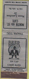 Matchbook Cover - North 4th St Cafe St Paul MN? WORN