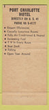 Matchbook Cover - Port Charlotte Motel FL 30 Strike
