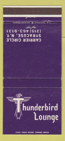 Matchbook Cover - Thunderbird Lounge Syracuse NY 30 Strike
