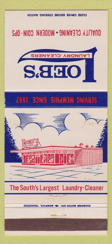 Matchbook Cover - Loeb's Laundry Cleaners Memphis TN 30 Strike