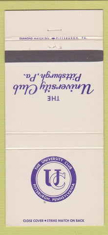 Matchbook Cover - University Club of Pittsburgh PA 30 Strike