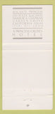 Matchbook Cover - Alicante Princess Cruse Hotel Garden Grove CA 30 Strike