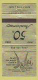 Matchbook Cover - Jai Lai Restaurant Columbus OH 1982 WEAR 30 Strike