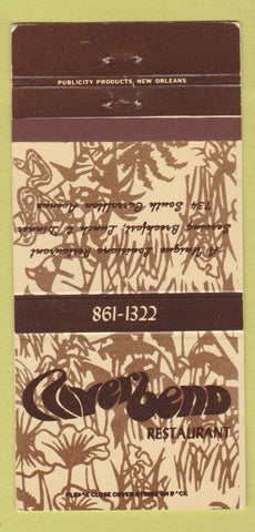 Matchbook Cover - River Bend Restaurant New Orleans LA 30 Strike