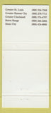 Matchbook Cover - Argosy Casinos Baton Rouge Kansas City WEAR 30 Strike