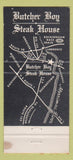 Matchbook Cover - Butcher Boy Steak House North Andover MA WEAR 30 Strike