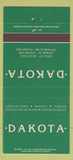 Matchbook Cover - Dakota Restaurant Pittsfield MA Latham NY Avon CT 30 Strike