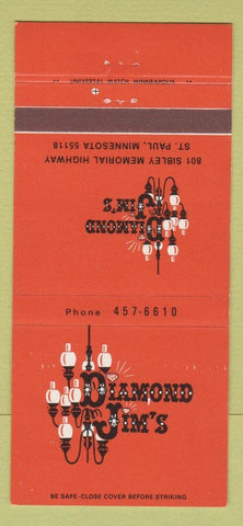 Matchbook Cover - Diamond Jim's St Paul MN 30 Strike
