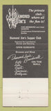 Matchbook Cover - Diamond Jim's St Paul MN 30 Strike