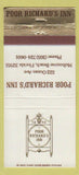 Matchbook Cover - Poor Richard's Inn Melbourne Beach FL 30 Strike