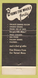 Matchbook Cover - Wimpy's Steak House Des Moines IA WEAR 30 Strike