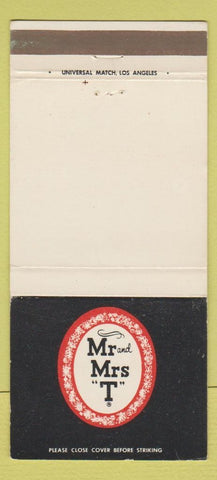 Matchbook Cover - Mr and Mrs T Products Taylor Foods El Segundo CA 30 Strike