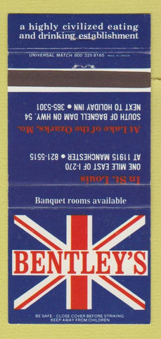 Matchbook Cover - Bentley's St Louis Lake of the Ozarks MO WEAR 30 Strike