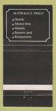 Matchbook Cover - Noah's Motor Inns Australia Avis Car Rentals 30 Strike