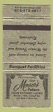 Matchbook Cover - Monaco's Palace Italian Restaurant Columbus OH 30 Strike