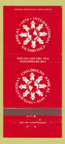 Matchbook Cover - International Childresn Appeal 1979 30 Strike