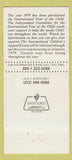 Matchbook Cover - International Childresn Appeal 1979 30 Strike