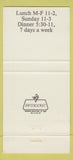 Matchbook Cover - Sleepy Hollow Restaurant Oklahoma City OK 30 Strike
