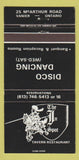 Matchbook Cover - The In Spot Vanier ON Disco 30 Strike