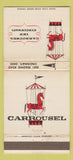 Matchbook Cover - Carrousel Inn Cincinnati OH WEAR 30 Strike