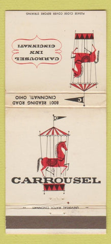 Matchbook Cover - Carrousel Inn Cincinnati OH WEAR 30 Strike