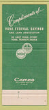 Matchbook Cover - York Federal Savings & Loan York PA 30 Strike