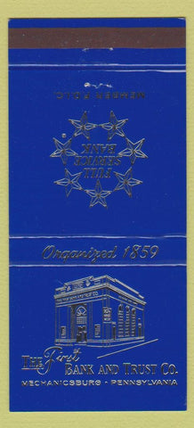 Matchbook Cover - First Bank and Trust Mechanicsburg PA 30 Strike