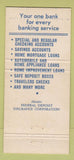 Matchbook Cover - Egypt Schnecksville Bank PA WEAR 30 Strike